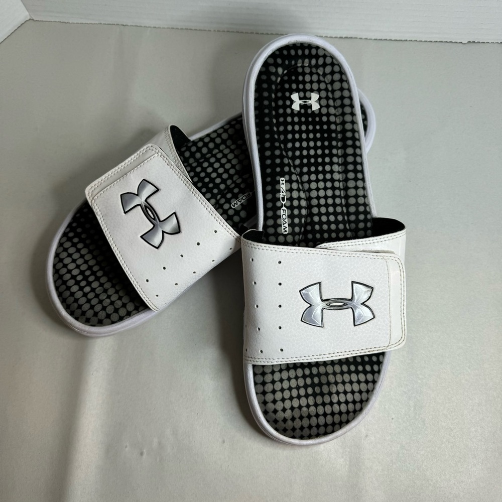 Men’s Under Armour Foam Slides Size 12 Memory Foam